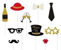 Photo booth props, 10 pcs.