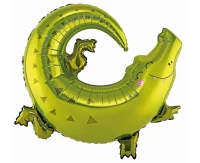 Foil balloon Crocodile, 80x71 cm EOL