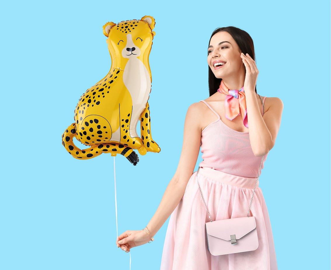 Foil balloon Leopard, 49x72 cm EOL