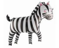 Foil balloon Zebra, 80x78 cm EOL