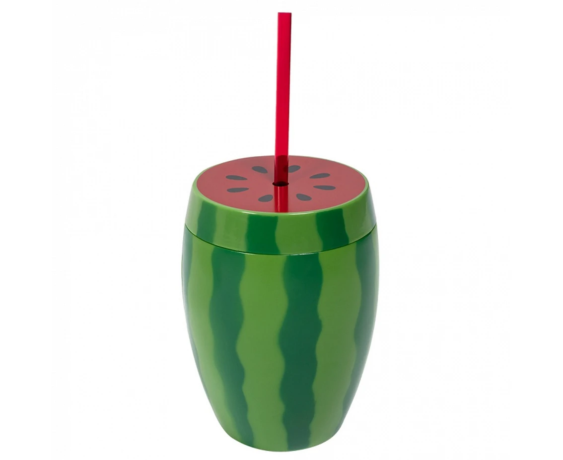 Watermelon cup with straw 900ml