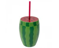 Watermelon cup with straw 900ml