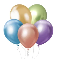 Balloons B&C 10", platinum mix, 5pcs