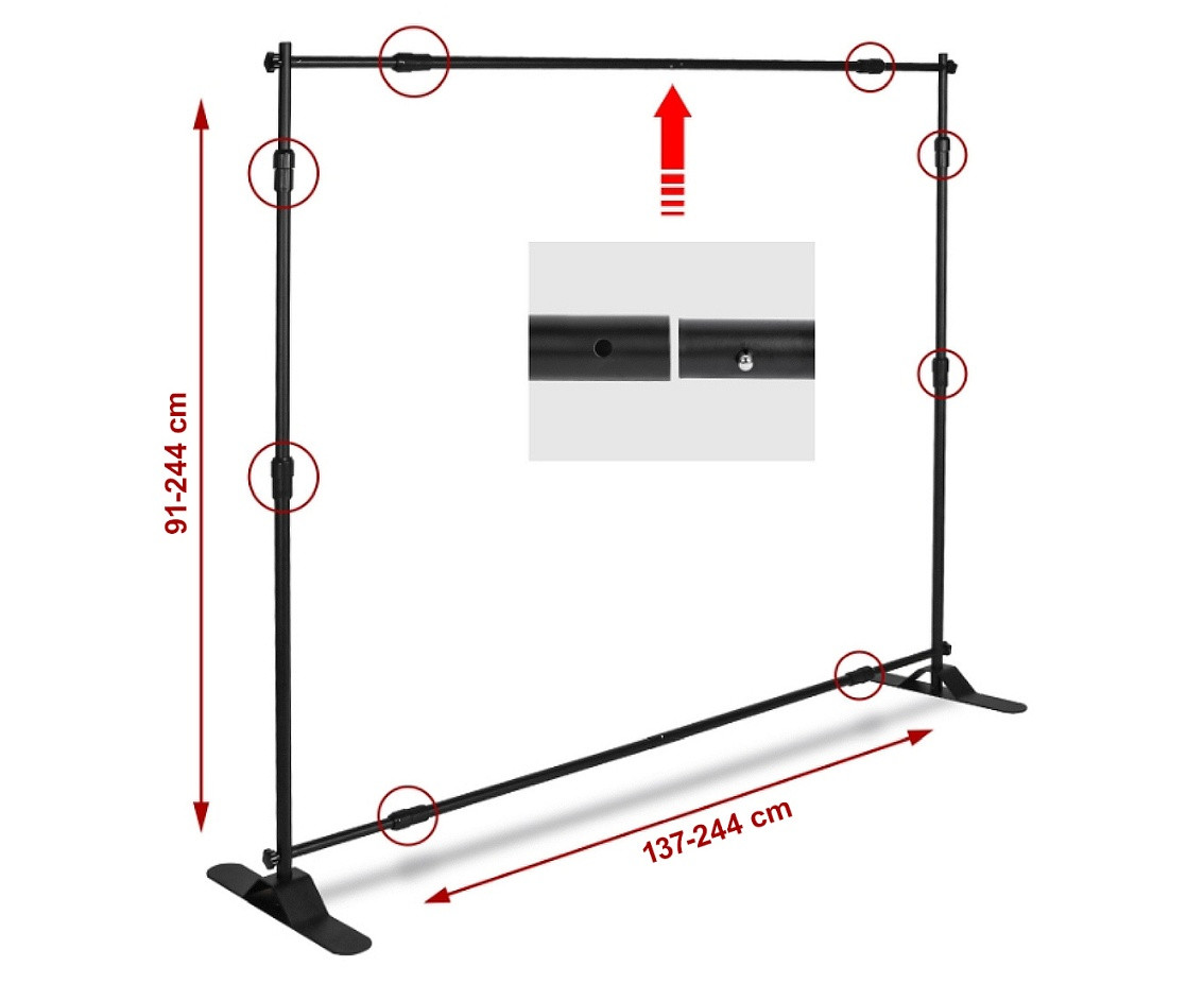 Decoration frame for panels, width 137-244 cm, height 91-244 cm