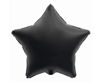 Foil balloon B&C "Star" black matt, 19" EOL