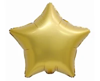 Foil balloon B&C "Star" antique gold matt, 19"