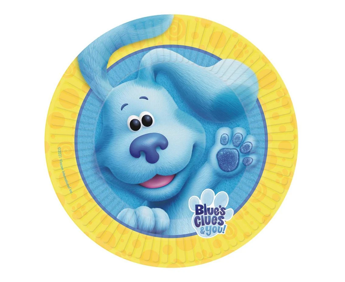 Paper plates Blue''s Clues, 23 cm, 8 pcs EOL