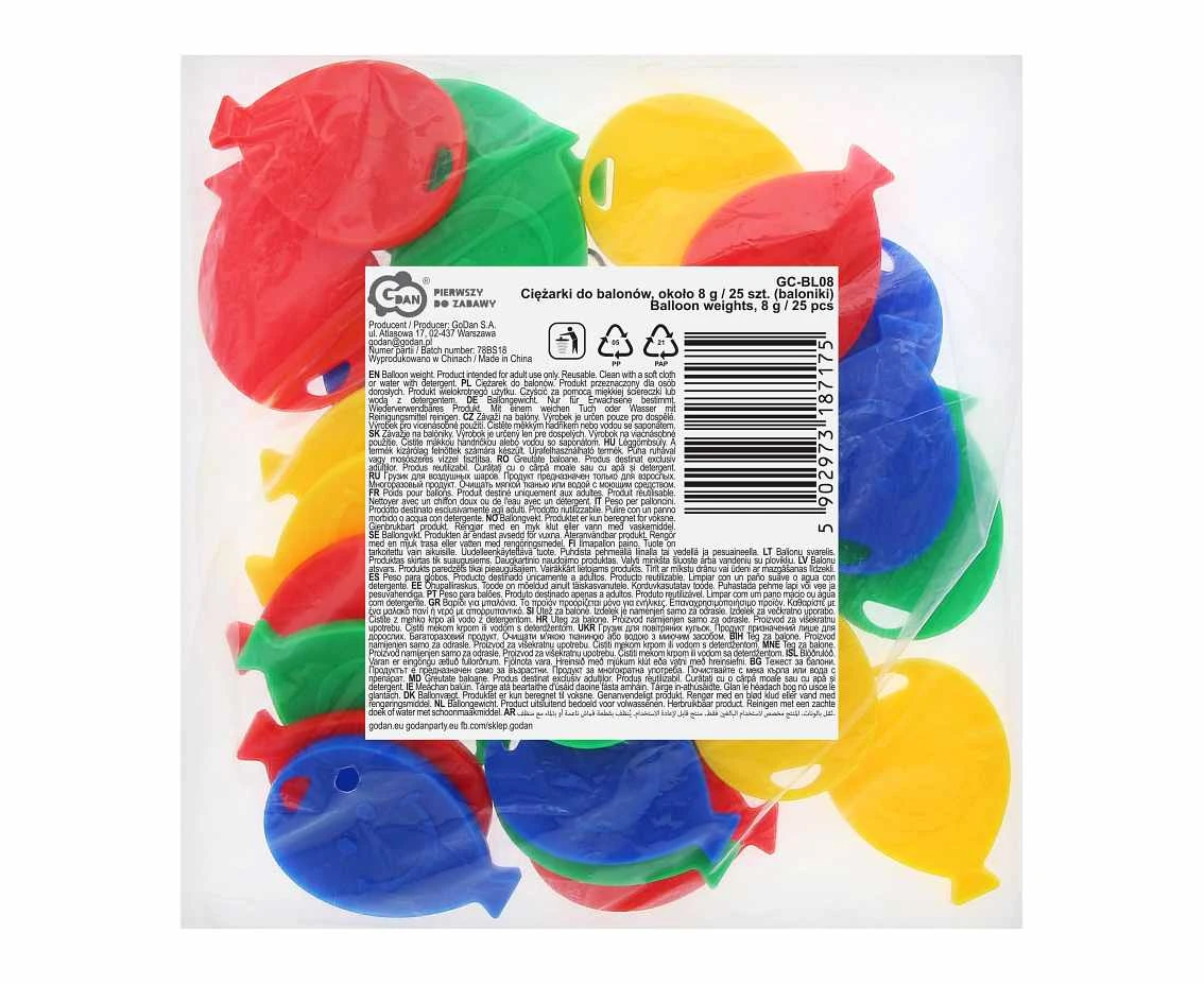 Weights balloons, approx. 8g./ 25 pcs. (balloons)