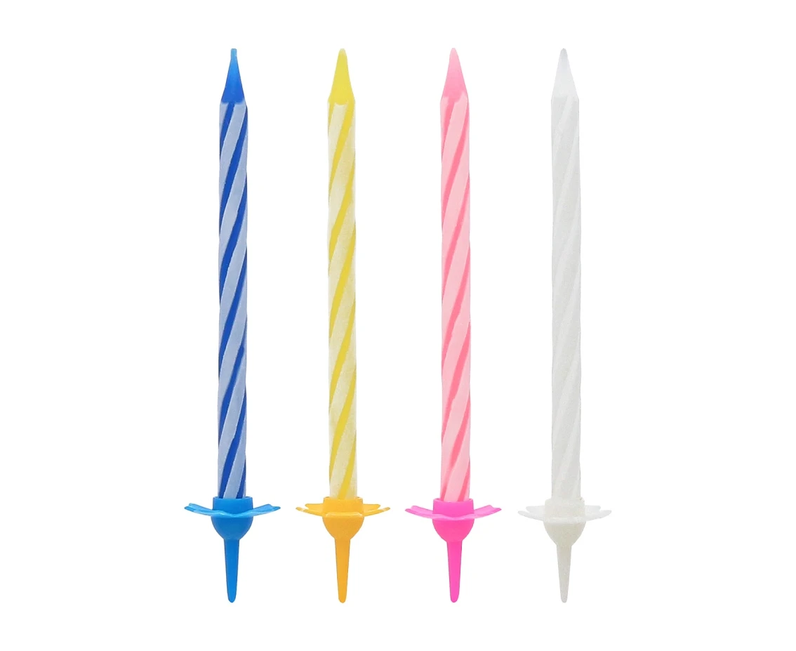 Birthday candles - 6 cm, 24/12 pcs. (display)