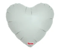 Foil balloon Ibrex Hel, heart 14", Misty Blue, 5 pcs.
