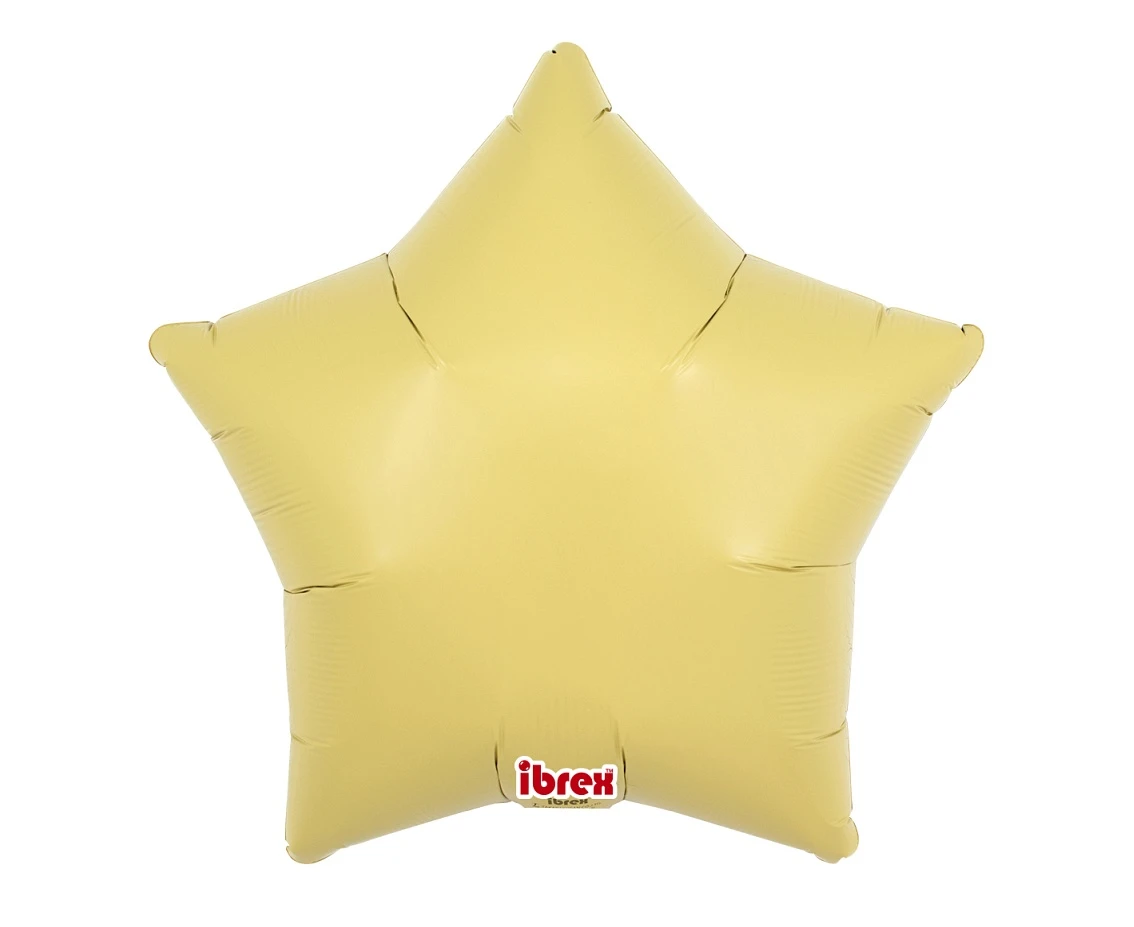 Foil balloon Ibrex Hel, star 15", Ice Orange, 5 pcs.