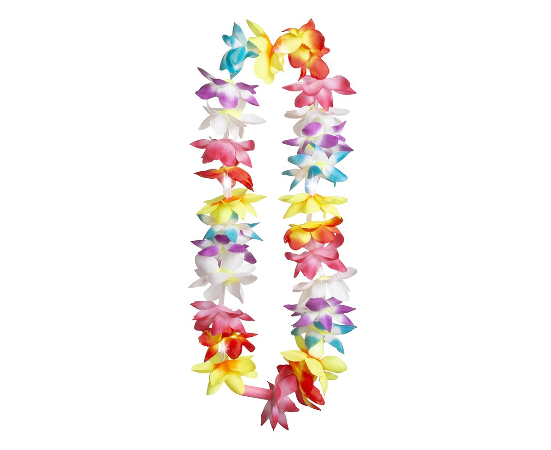 Hawaiian lei Summer flash (with LED lights)