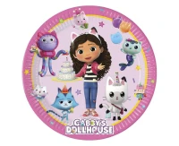 Paper plates Gabby's Dollhouse (next generation) 20 cm, 8 pcs. (plastic-free)