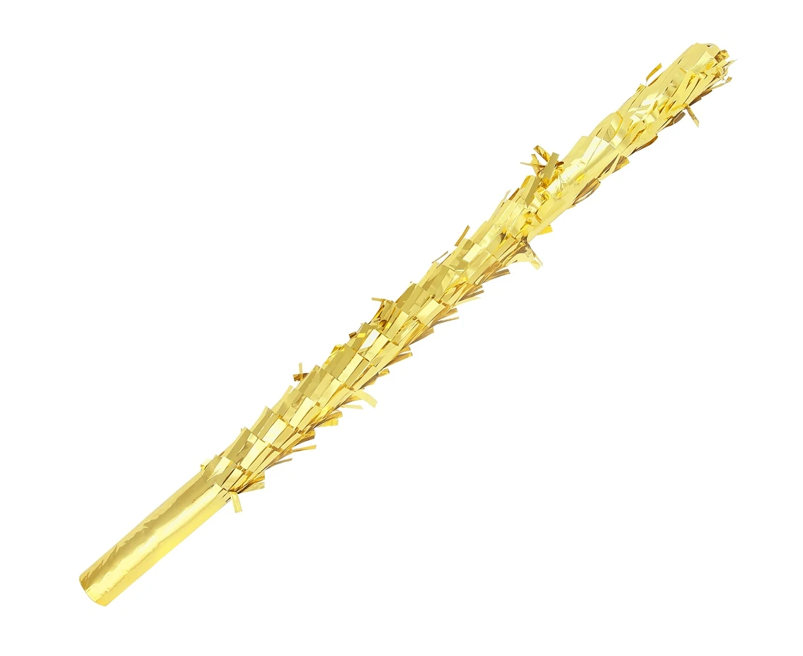 Pinata stick, foil metallic gold, 50 cm