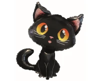 Foil balloon 24" FX - Black Cat , packed EOL