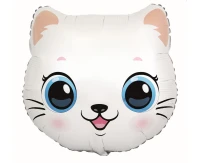Foil balloon 24" FX - Cat (head), packed EOL