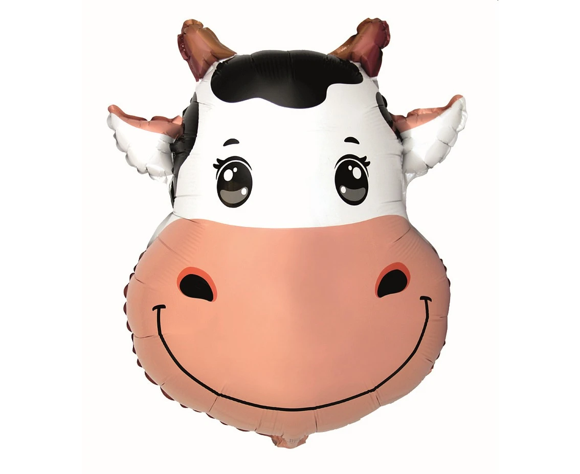 Foil balloon 24" FX - Cow (head), packed EOL