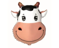 Foil balloon 24" FX - Cow (head), packed EOL