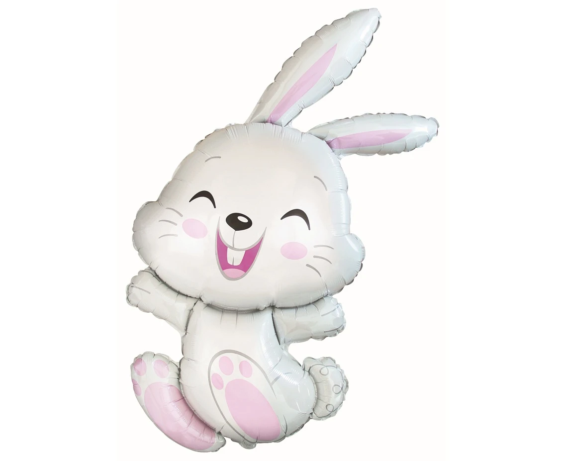Foil balloon 24" FX - Bunny, packed