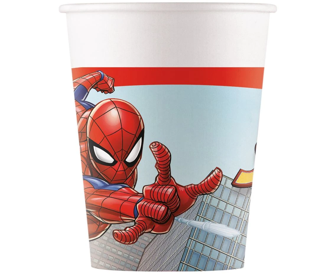 Paper Cups (WM) Spiderman Crime Fighter Marvel, 200ml, 8 pcs (SUP label) EOL