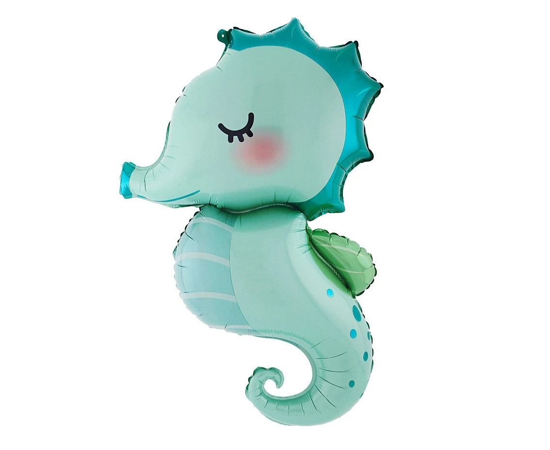 Foil balloon Sea Horse, 47x73 cm