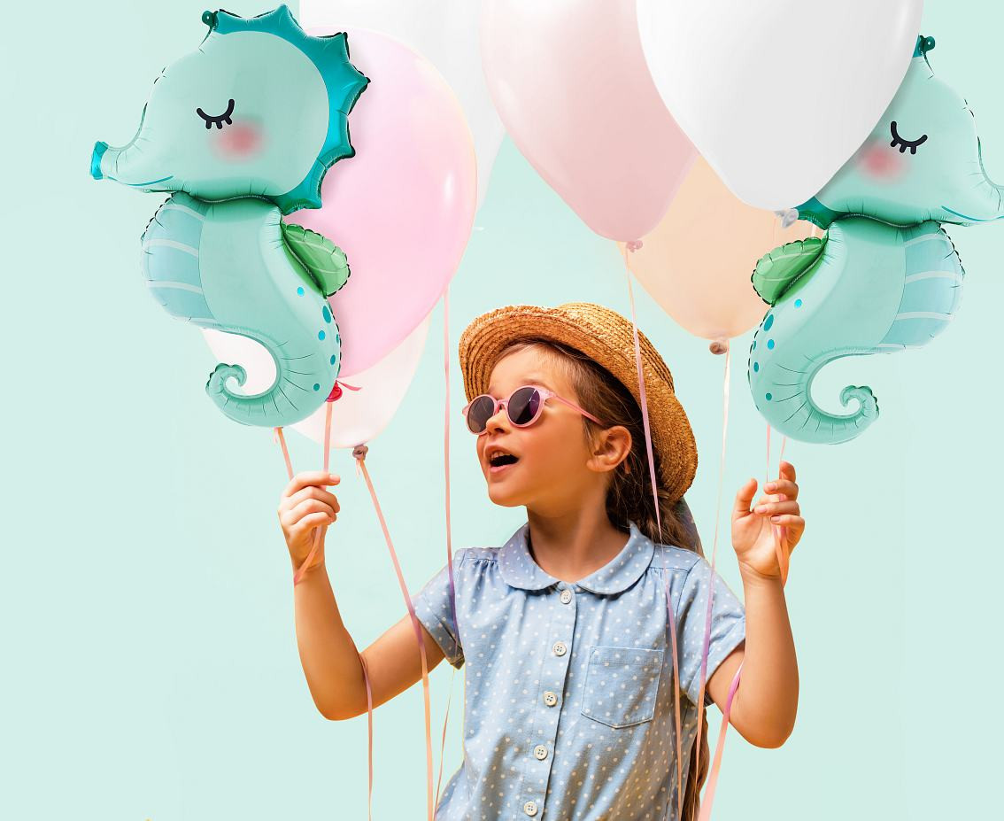 Foil balloon Sea Horse, 47x73 cm