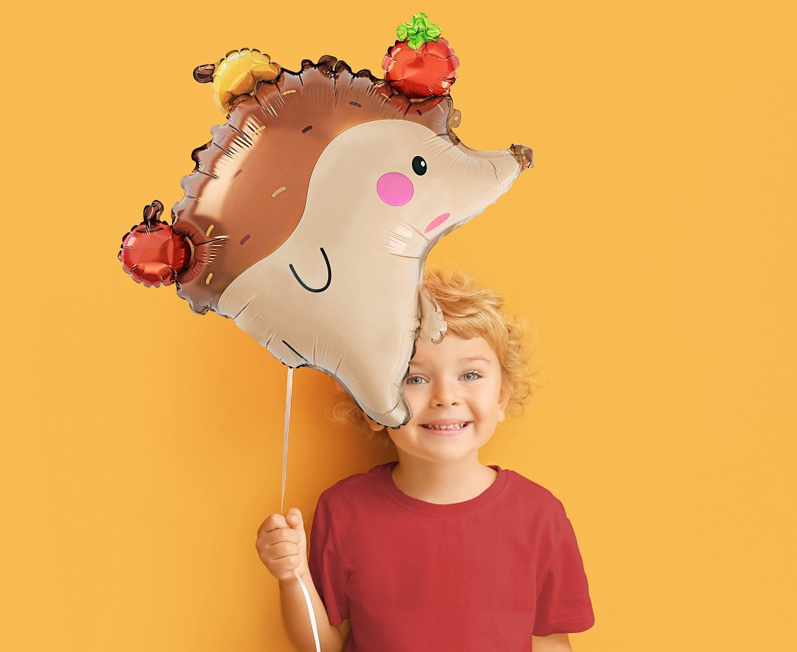 Foil balloon Hedgehog, 40x45 cm