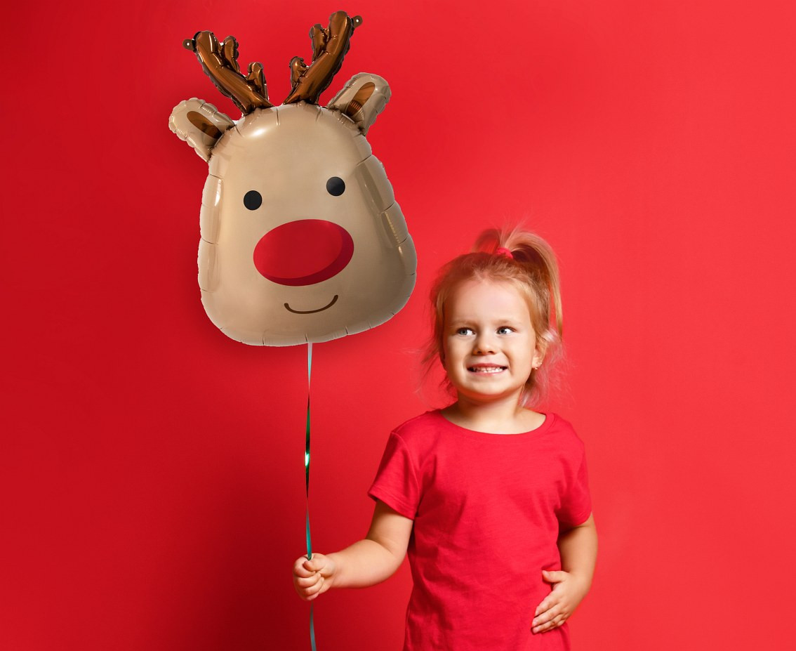 Foil balloon Reindeer, 41x61 cm (head) EOL