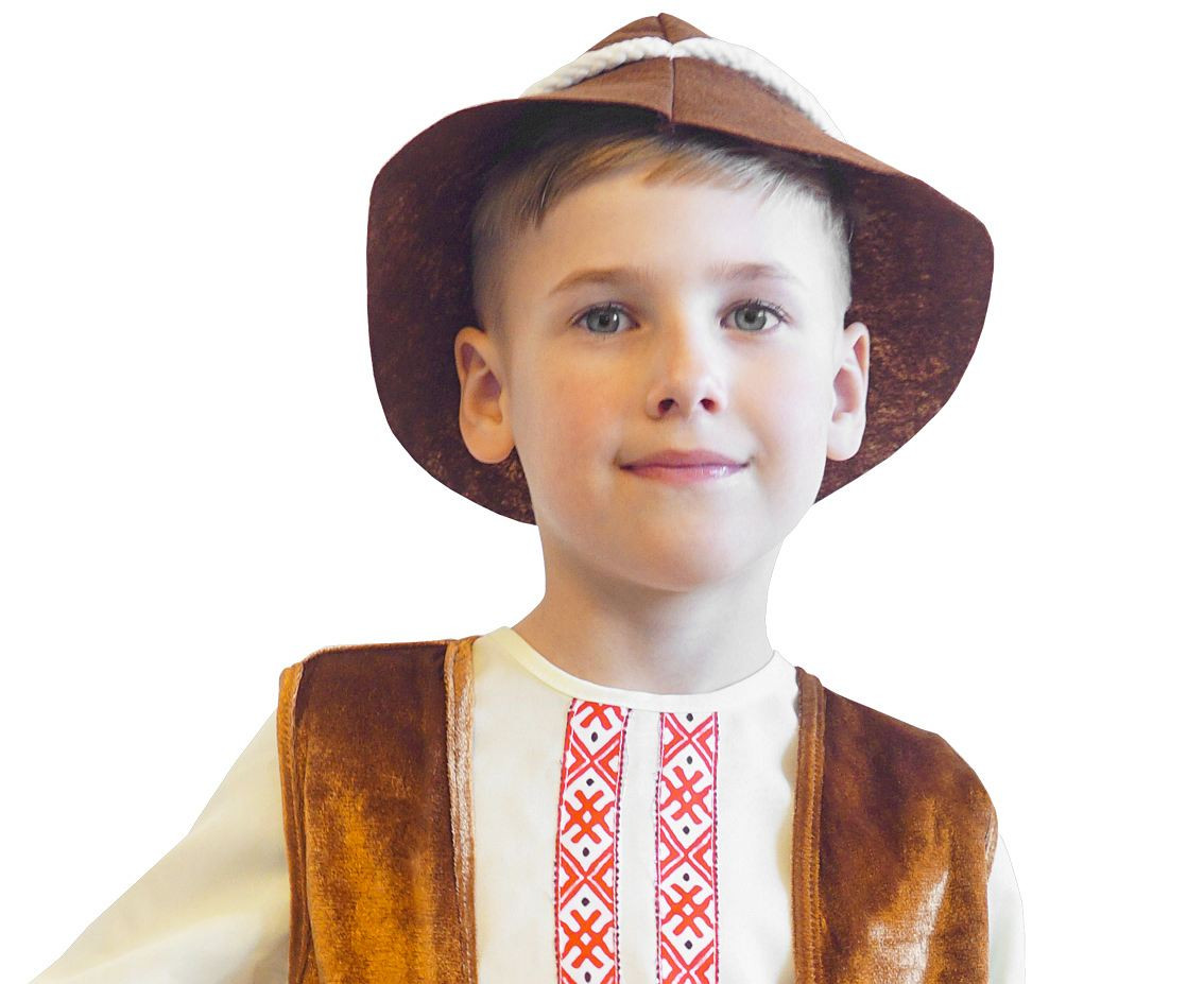 Shepherd role-play set (top, pants, belt, velor vest, hat), size 95-110 cm EOL