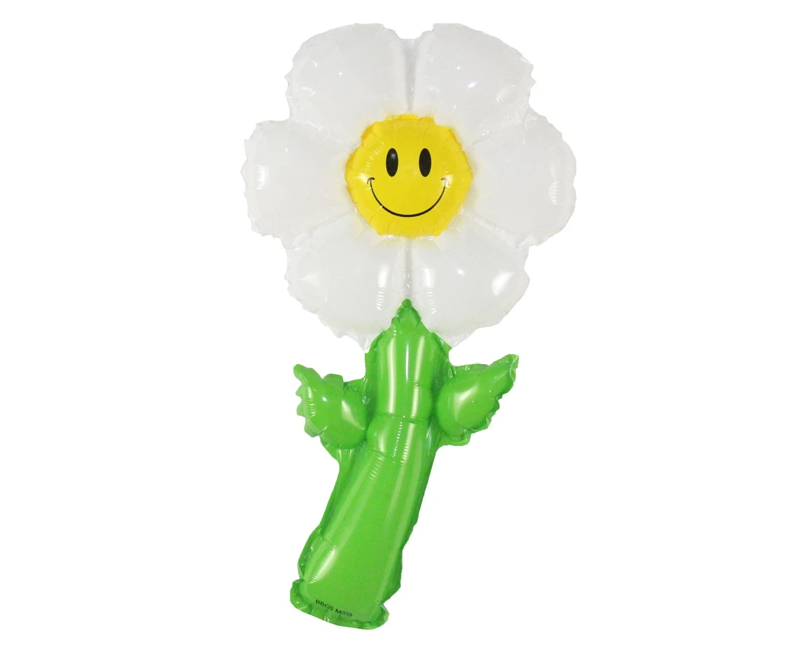 Foil balloon 15" Daisy Flower, 19x38 cm