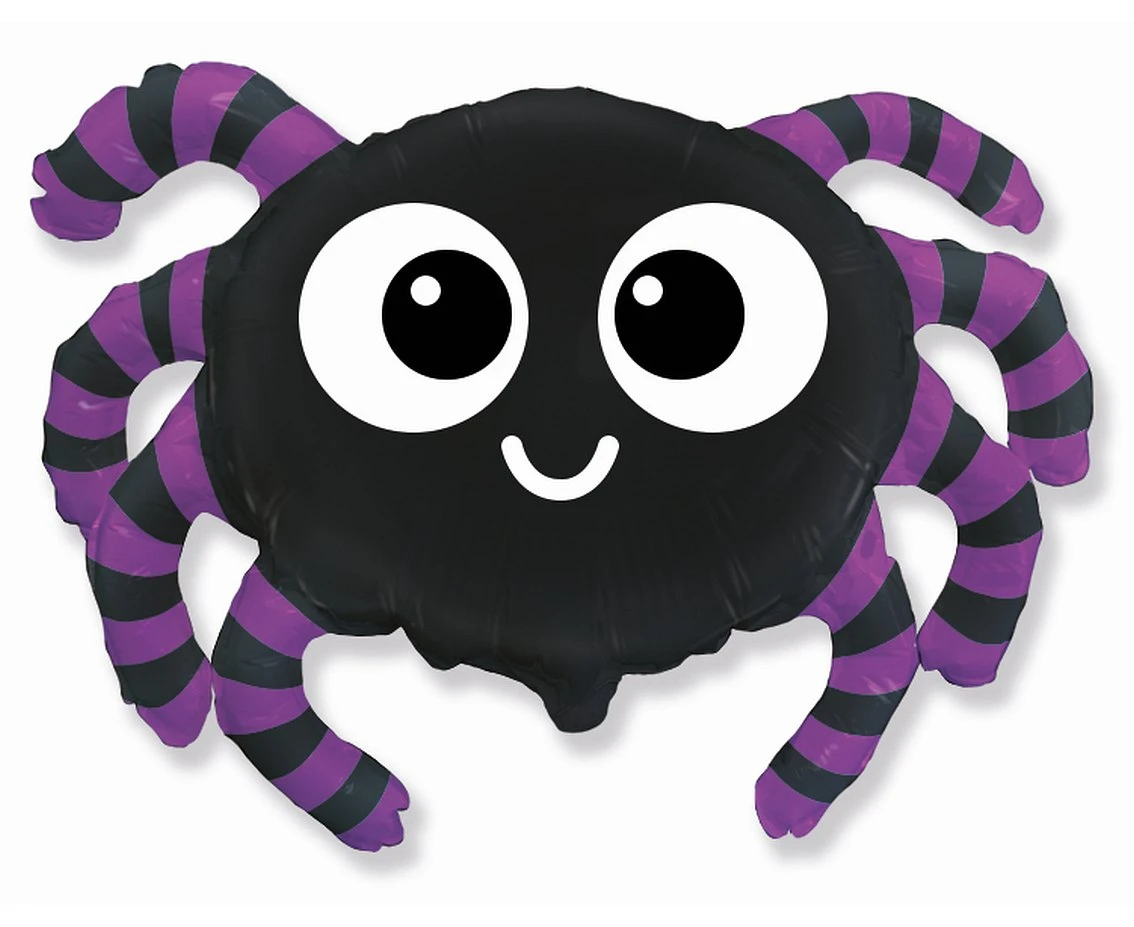 Foil balloon 24" FX - Spider,  unpacked (flat)