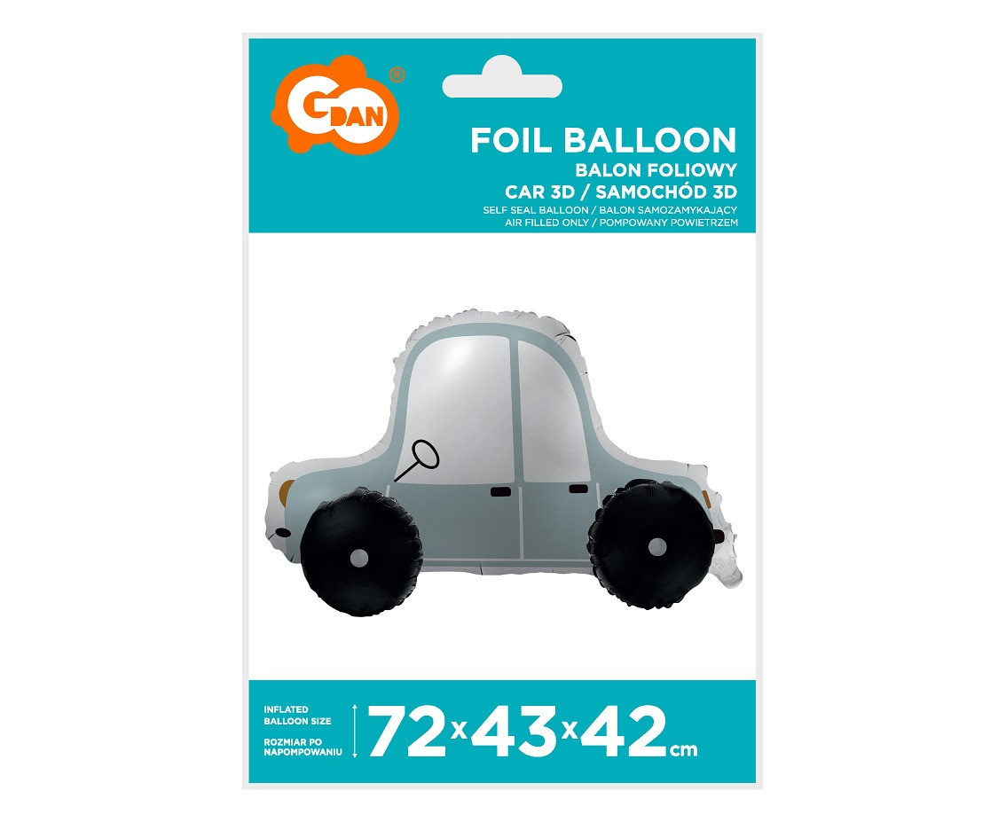 Foil balloons Car 3D, 72x43x42 cm