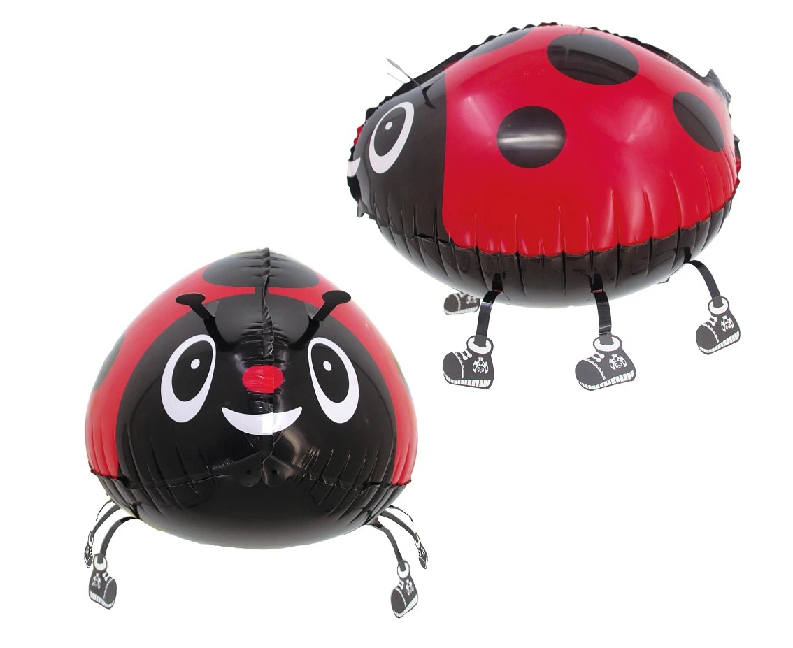 Foil balloon Ladybug, 27x37 cm, walking balloon
