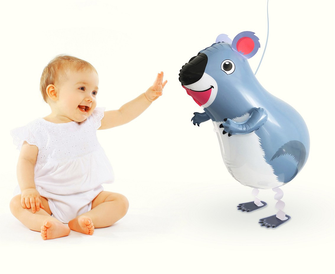 Foil balloon Koala Bear, 41x48 cm, walking balloon EOL