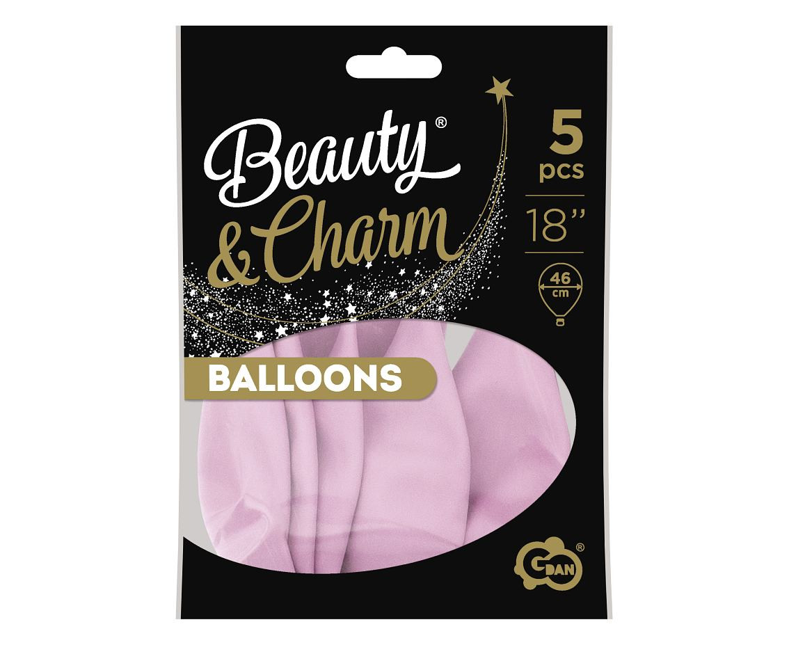 Balloons B&C 18", macaron lilac, 5pcs
