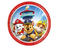 Plates paper  Paw Patrol Rescue Heroes, next generation, 20 cm, 8 pcs. (plastic-free)