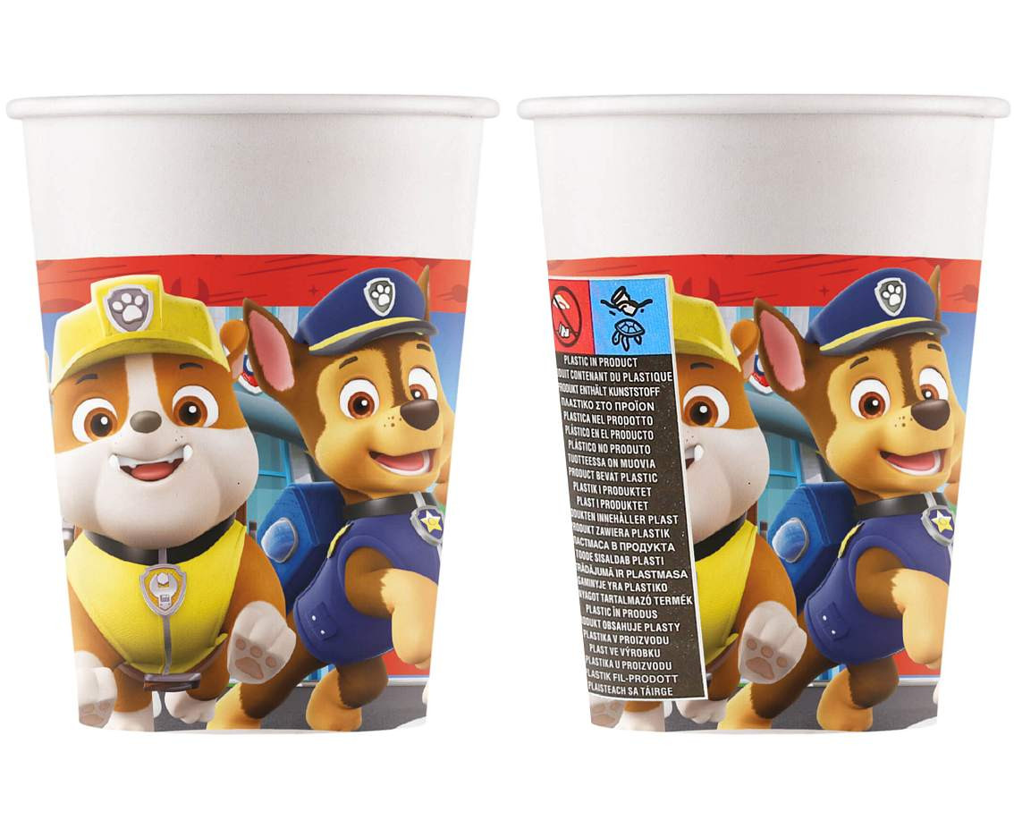 Paper Cups (WM) Paw Patrol: Rescue Heroes, 200ml, 8 pcs. (SUP label)
