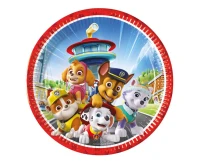 Plates paper Paw Patrol Rescue Heroes, next generation, 23 cm, 8 pcs. (plastic-free)