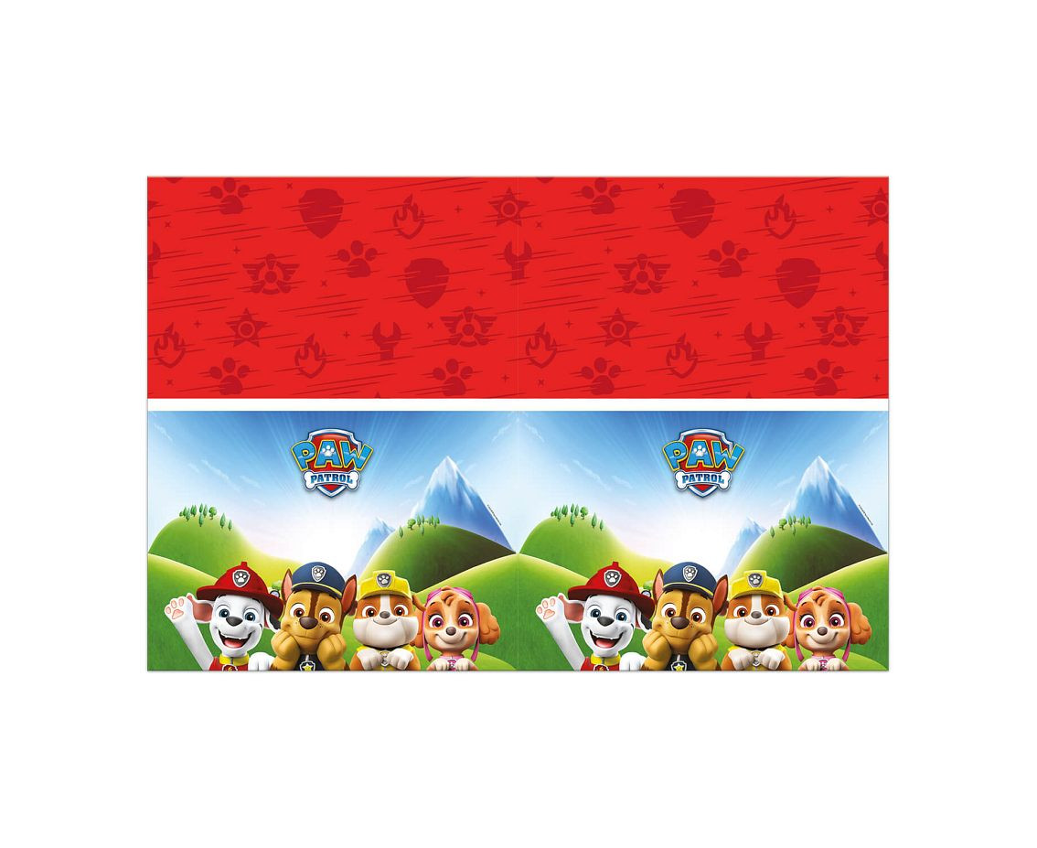 Plastic tablecloth Paw Patrol Rescue Heroes, 120 x 180 cm, 1 pcs