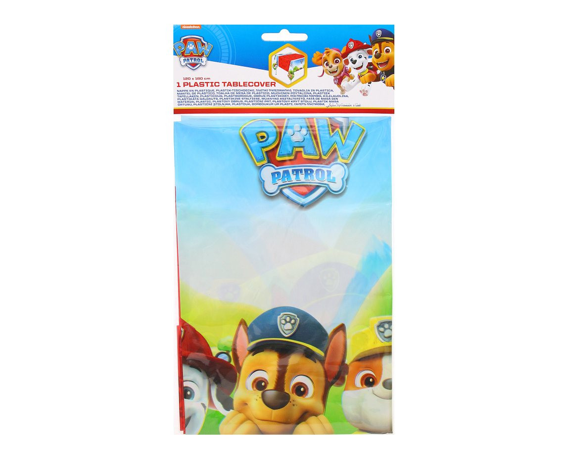 Plastic tablecloth Paw Patrol Rescue Heroes, 120 x 180 cm, 1 pcs