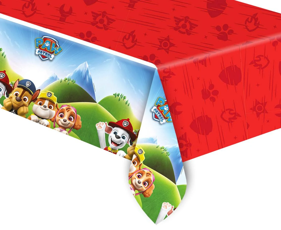 Plastic tablecloth Paw Patrol Rescue Heroes, 120 x 180 cm, 1 pcs