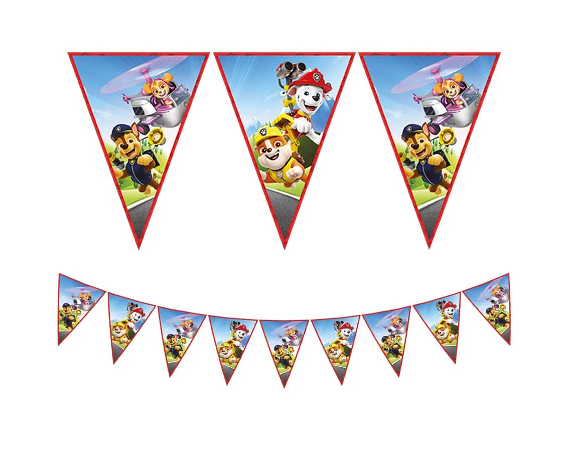 Banner Paw Patrol Rescue Heroes, flags (paper FSC)