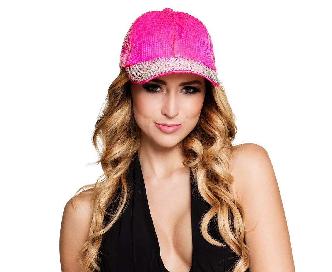 Cap Bling Bling Hot Pink