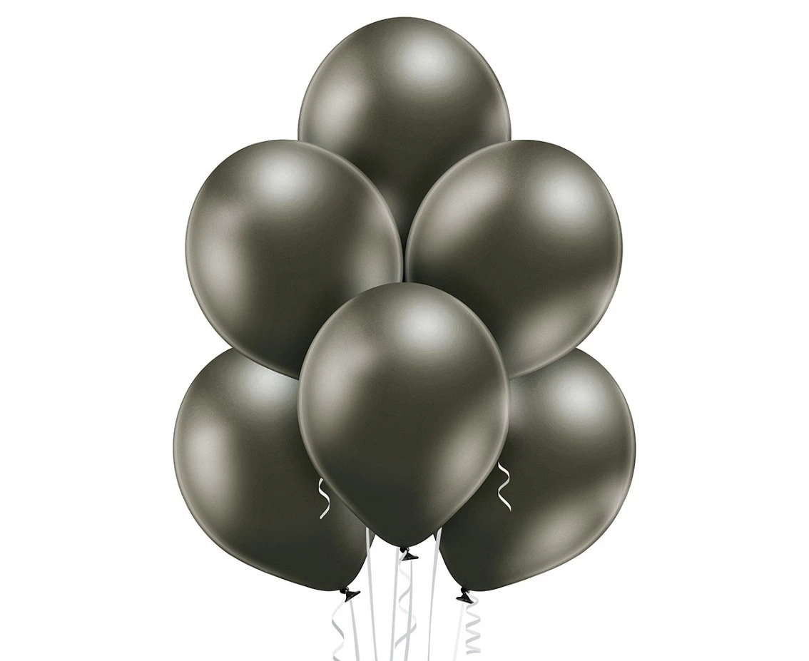 Balloons Belbal 12", B105-609, glossy anthracite, 50pcs