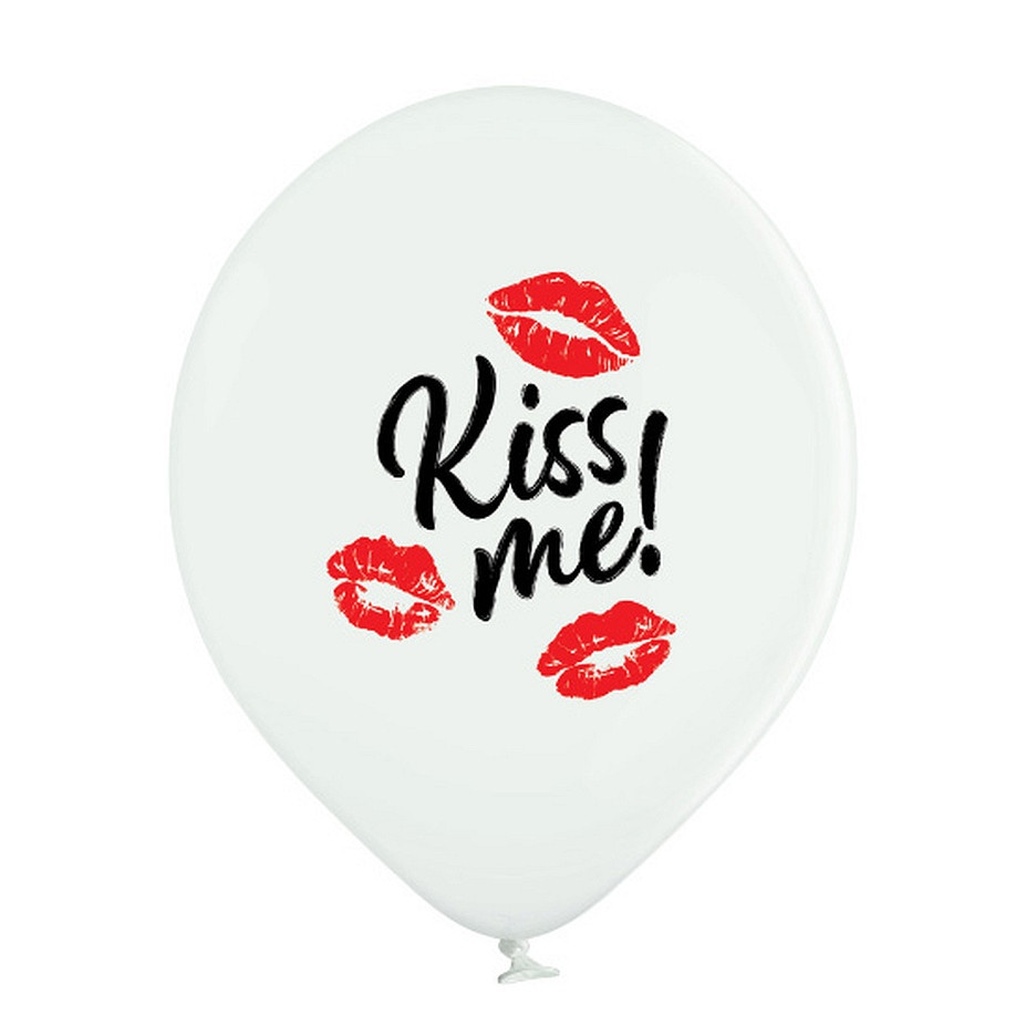 Balloons Belbal 12", D11, kiss me, 6pcs