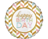 Foil balloon Pastel Celebration, Jumbo, 71 x 71 cm EOL