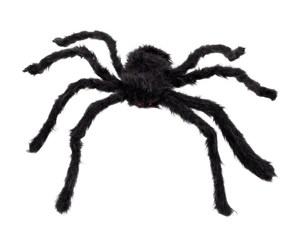Hairy spider black, 50 x 65 cm