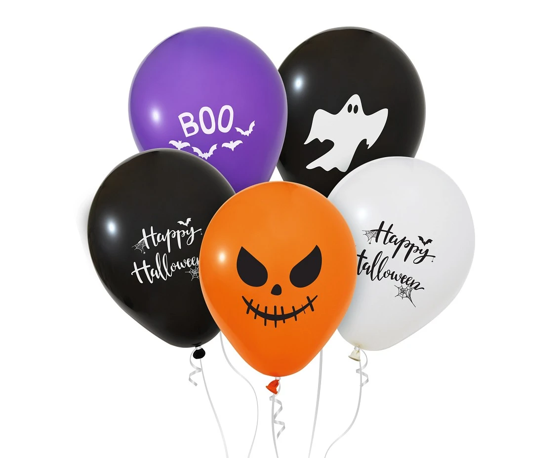 Balloons Happy Halloween 12", 5 pcs