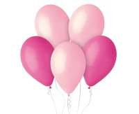 Balloons Gemar 12", balloons my pink world- pink, 5pcs