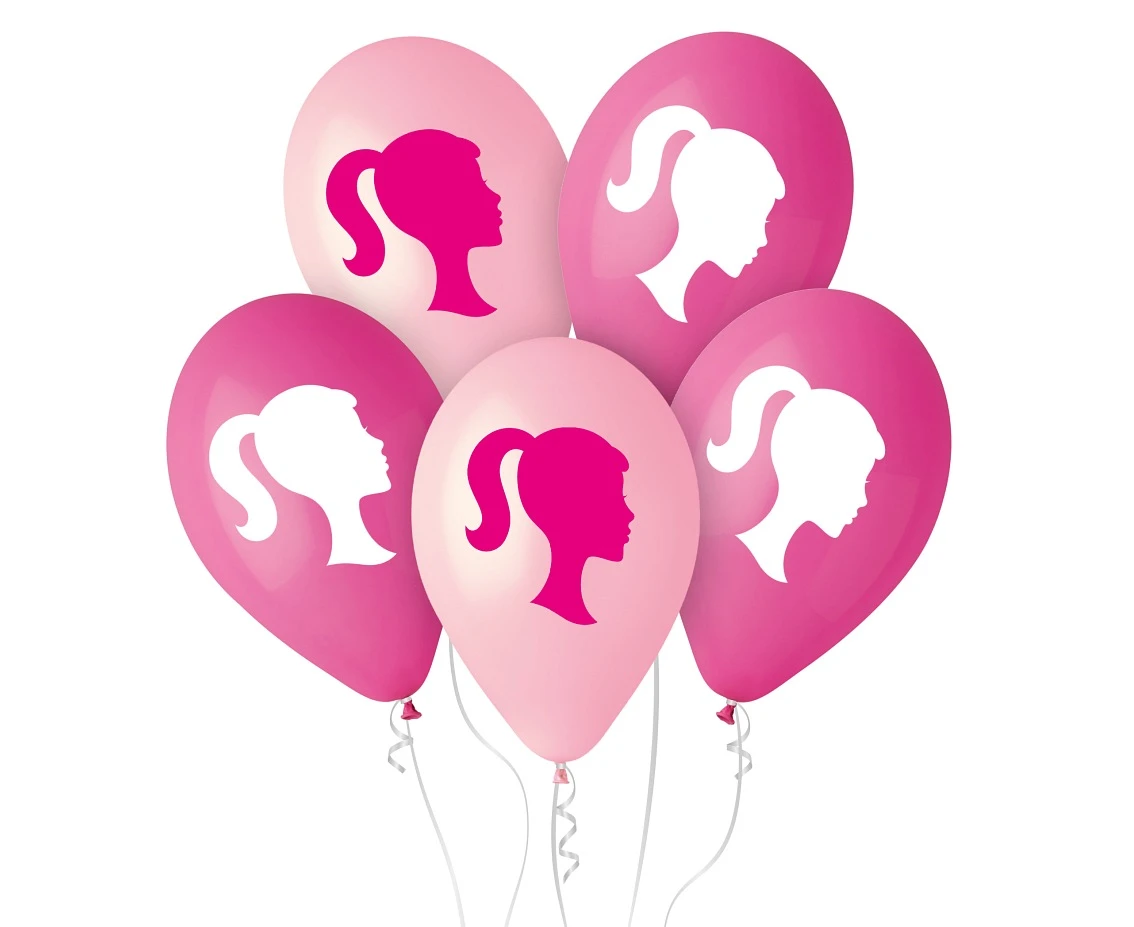 Balloons Gemar 12", my ping world ballons- with ponytail, 5pcs